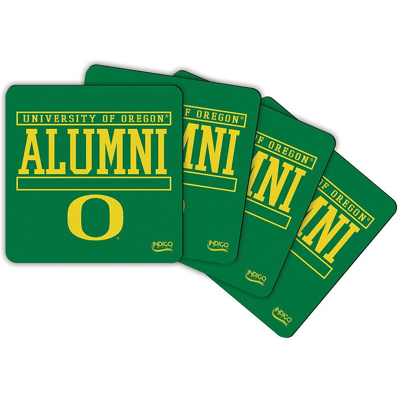 Oregon Ducks Alumni 4-Pack Neoprene Coaster Set