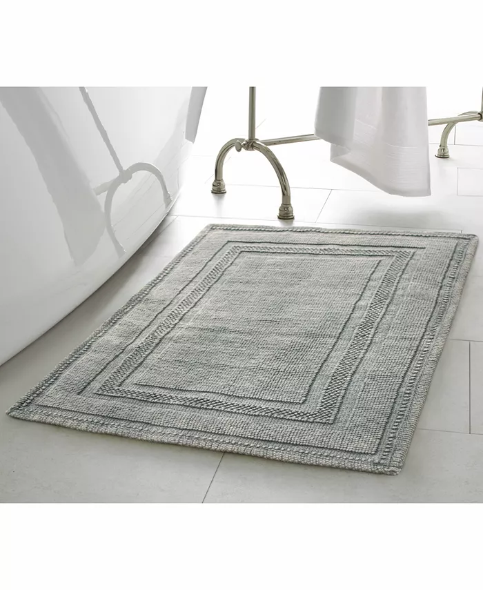 Jean Pierre Cotton Stonewash Racetrack 17x24 Bath Rug