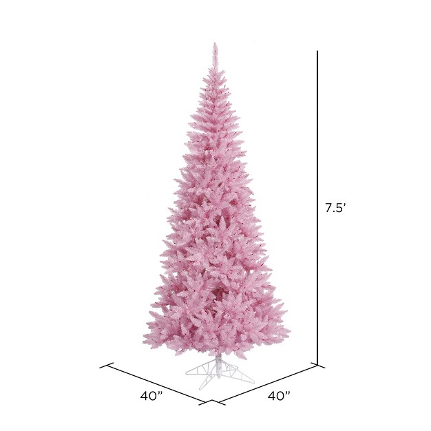 Vickerman Pink Fir Slim Artificial Christmas Tree