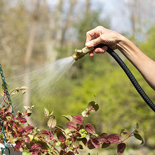 Flexi Hose 34 in x 75 ft. Expandable Garden Hose Lightweight and No-Kink Flexible Black 17095