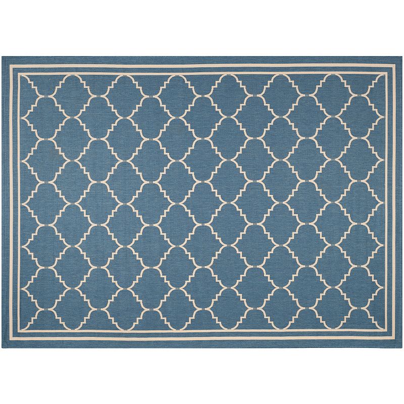 Safavieh Courtyard Jagged Edge Framed Trellis Indoor Outdoor Rug