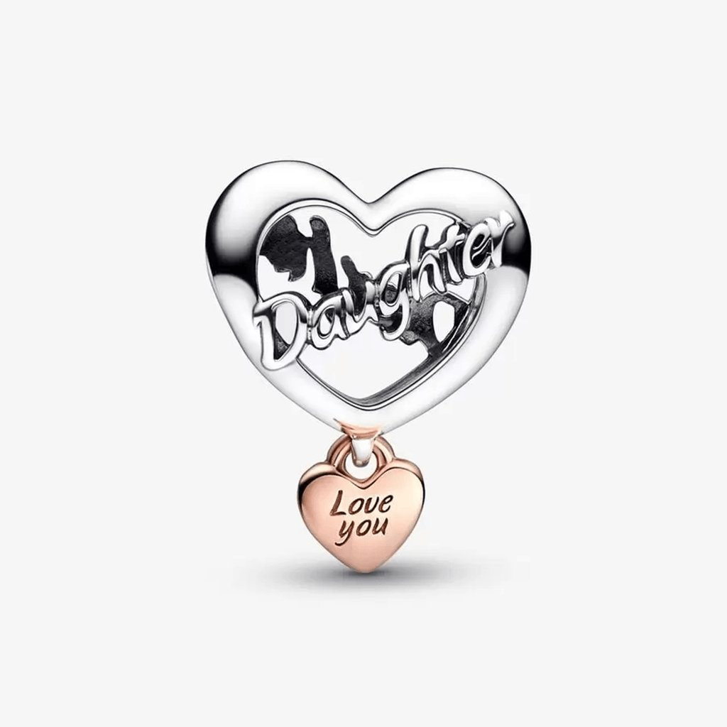 PANDORA  Love You Daughter Heart Charm