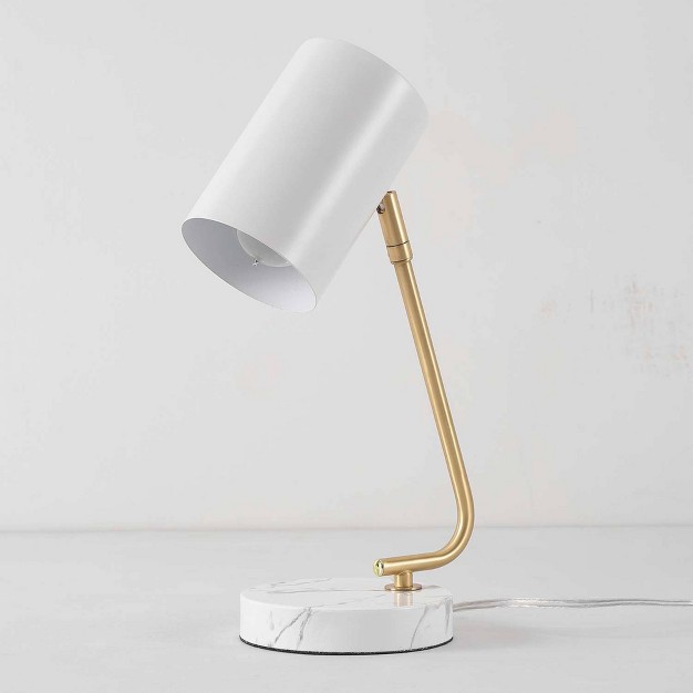 Novogratz X Globe Athena White Desk Lamp Globe Electric