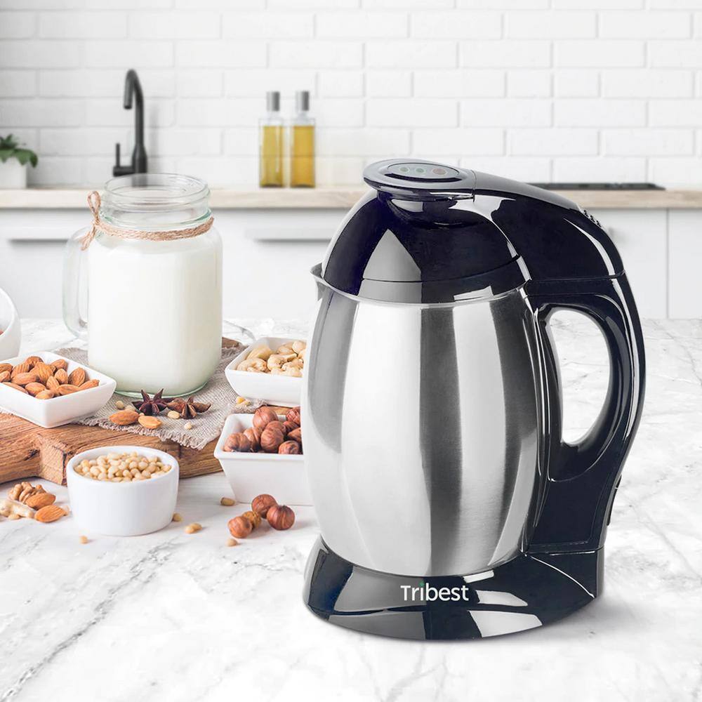 Tribest Soybella Black Stainless Steel Soy and Nutmilk Maker SB-132-B