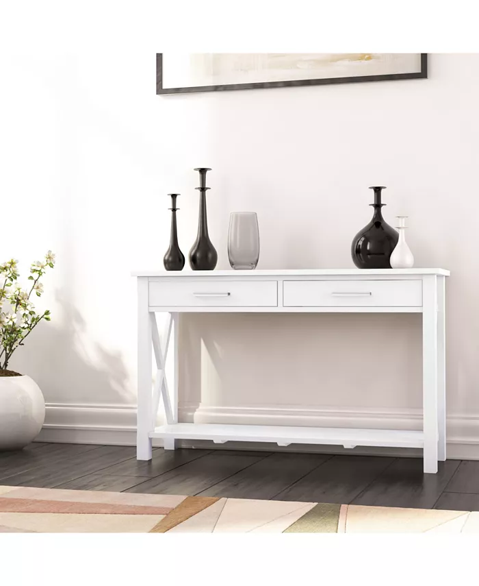 Simpli Home Kitchener Solid Wood Console Sofa Table