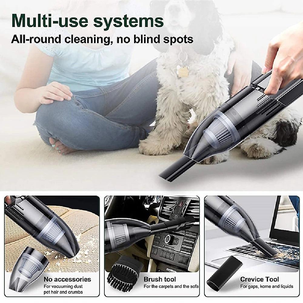 Car Wireless Vacuum Cleaner 6000PA Powerful Cyclone Suction Home Portable Handheld Vacuum Cleaning