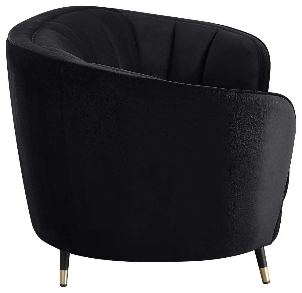 ACME Achim Sofa  Black Velvet   Midcentury   Sofas   by Acme Furniture  Houzz