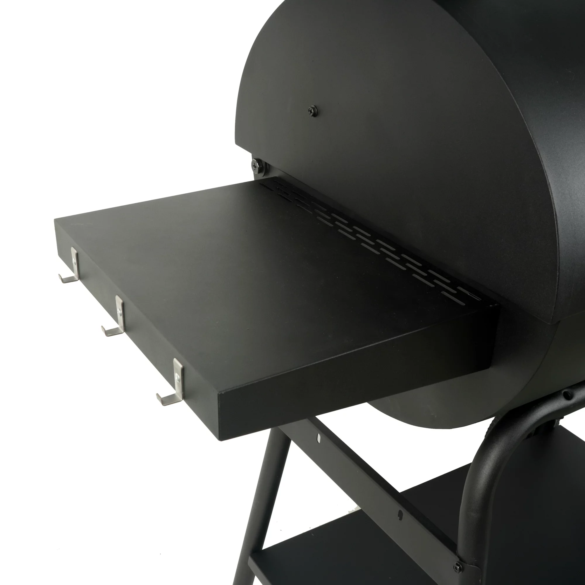 Expert Grill 28 Offset Charcoal Smoker Grill with Side Firebox， Black