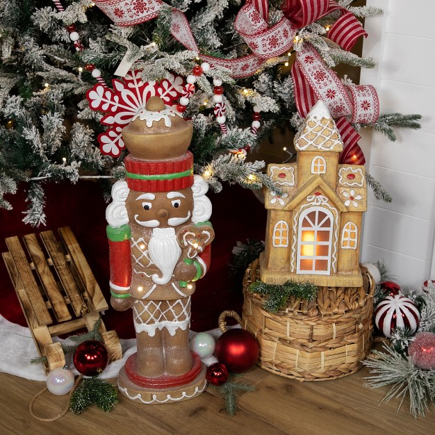 Led Lighted Gingerbread House Christmas Decoration