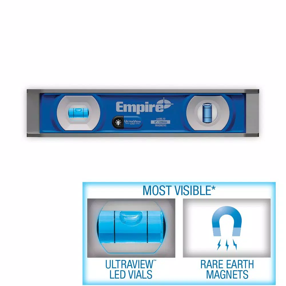 Empire UltraView LED 9 in. Torpedo Level and#8211; XDC Depot