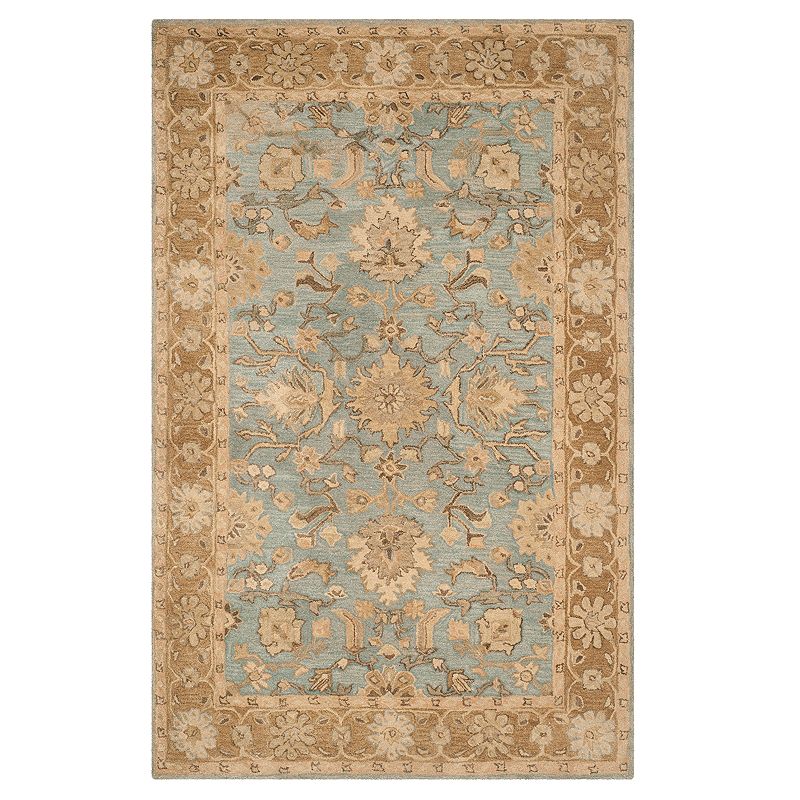 Safavieh Anatolia Zelda Framed Floral Wool Rug