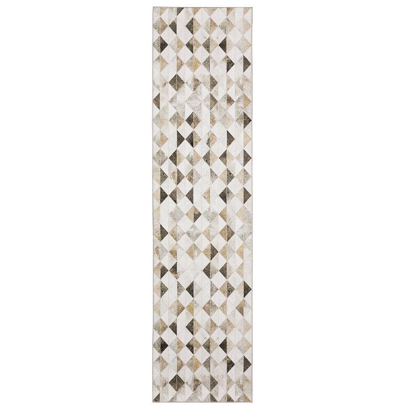 StyleHaven Markus Contemporary Diamonds Faux Hide Area Rug