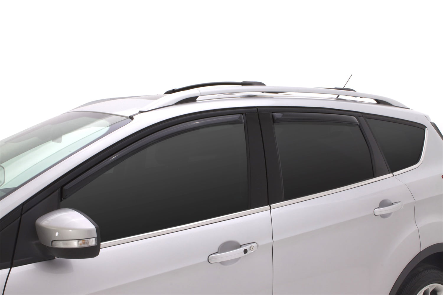 Auto Ventshade AVS 194383 In-Channel Ventvisor Side Window Deflector， 4-Piece Set for 2013-2019 Ford Escape