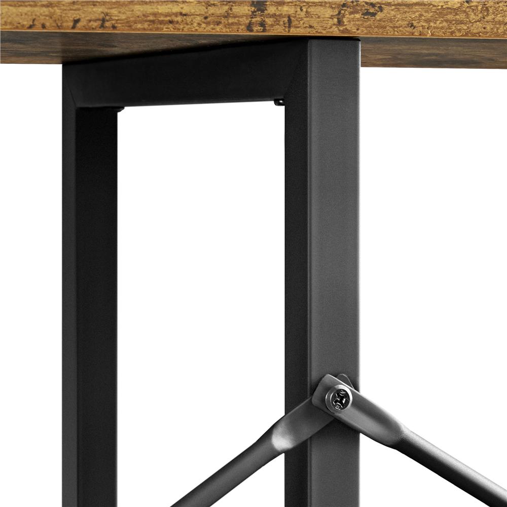 River Street Designs 55inch 3-Tier Industrial Console Table， Multiple Colors