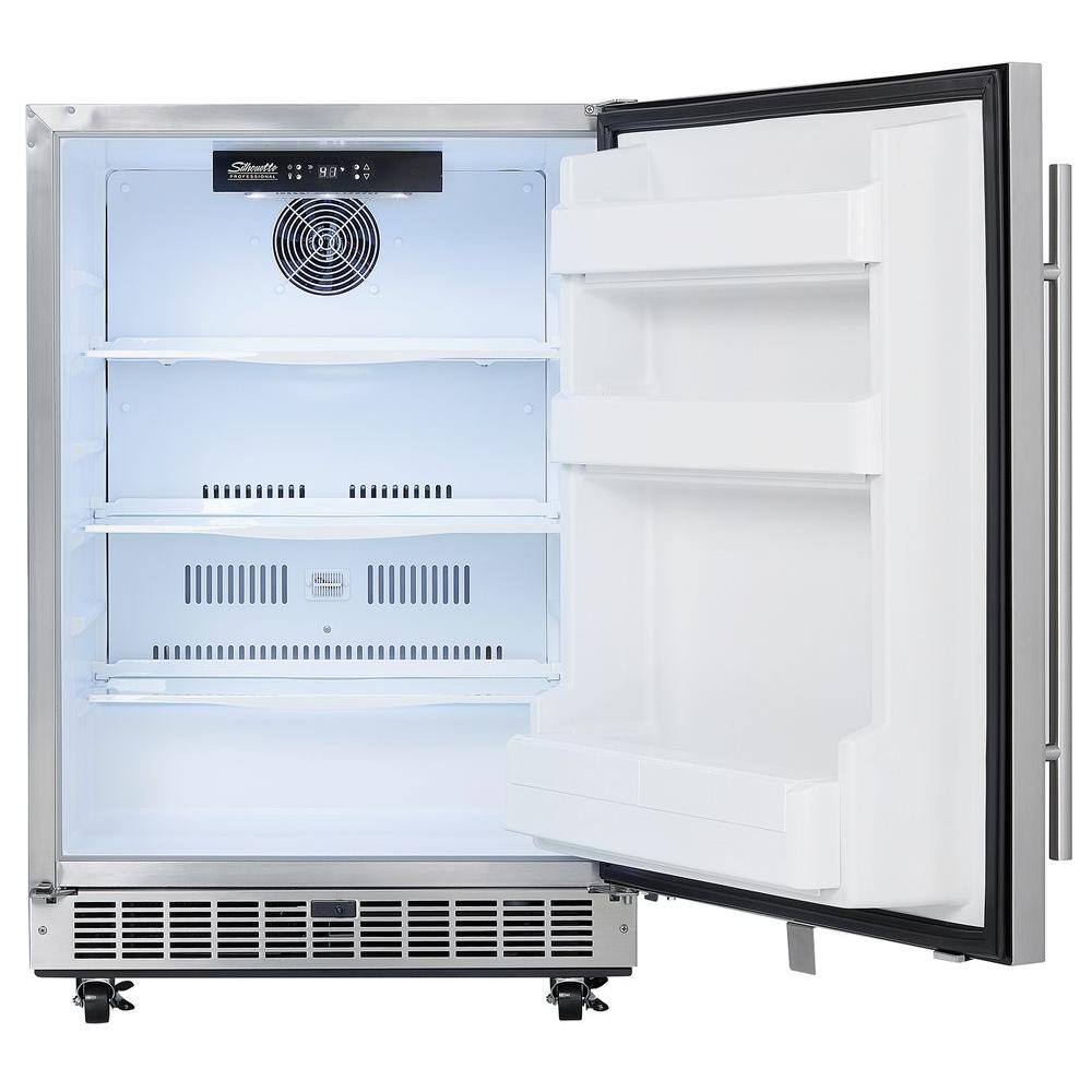 Silhouette Professional 5.5 cu. ft. Outdoor Rated Mini Fridge in Stainless Steel DAR055D1BSSPRO