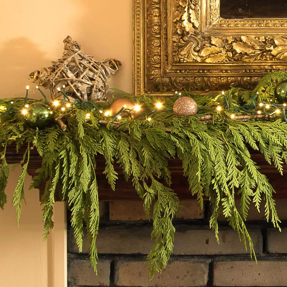 Cottage Farms Direct 20 ft. Fresh Evergreen Cedar Christmas Garland (Live) HD9002