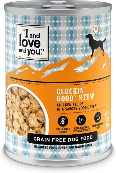 I and Love and You Cluckin' Good Stew Grain-Free Canned Dog Food