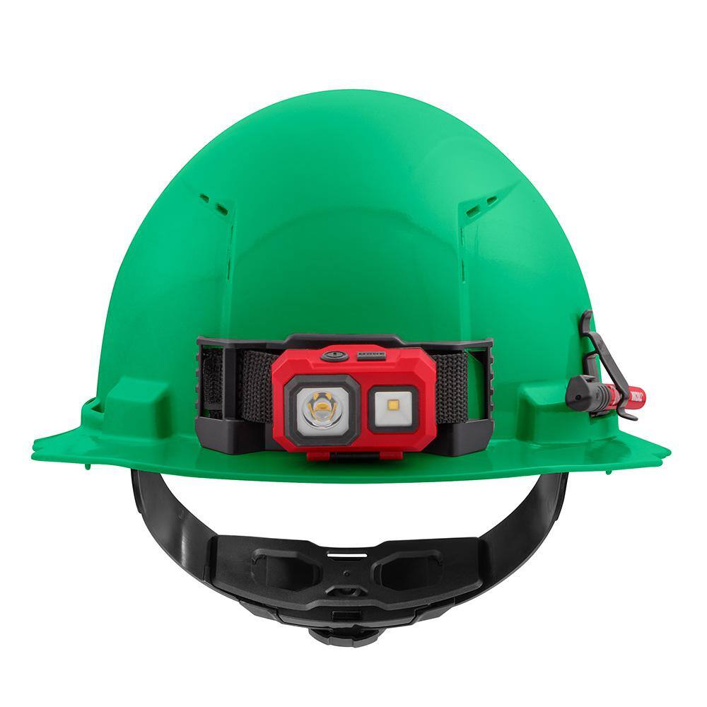 MW BOLT Green Type 1 Class C Full Brim Vented Hard Hat with 4-Point Ratcheting Suspension (10-Pack) 48-73-1207X10