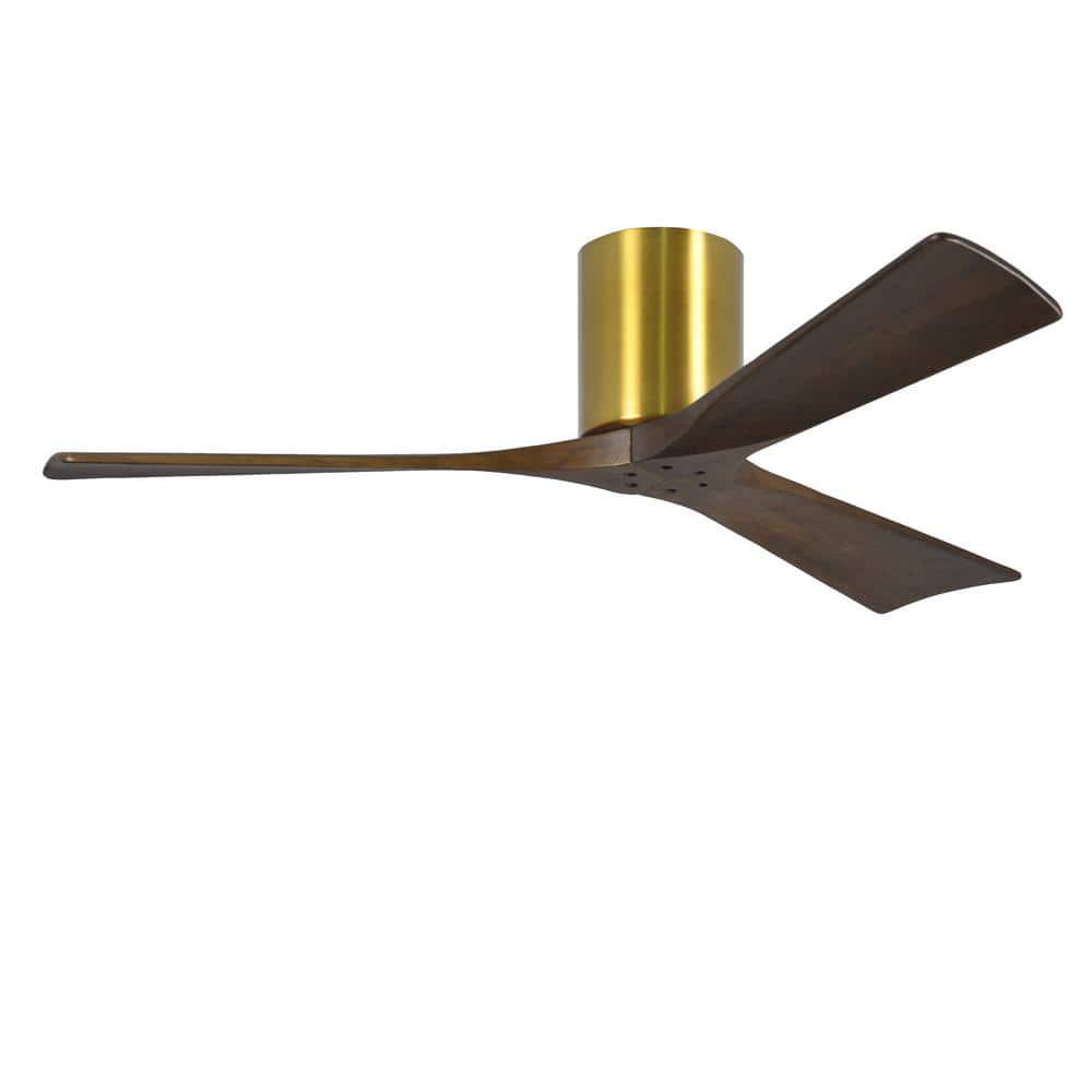 Atlas Irene 52 in IndoorOutdoor Brushed Brass Ceiling Fan with Remote Control and Wall Control