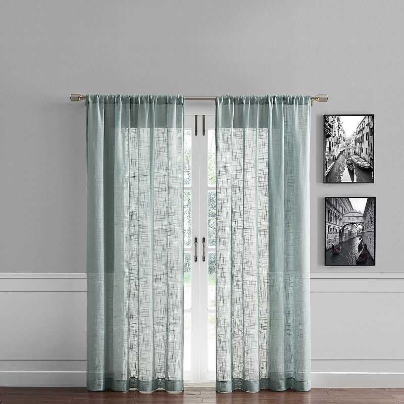 B. Smith Jolene Semi Sheer Window Curtain Panel