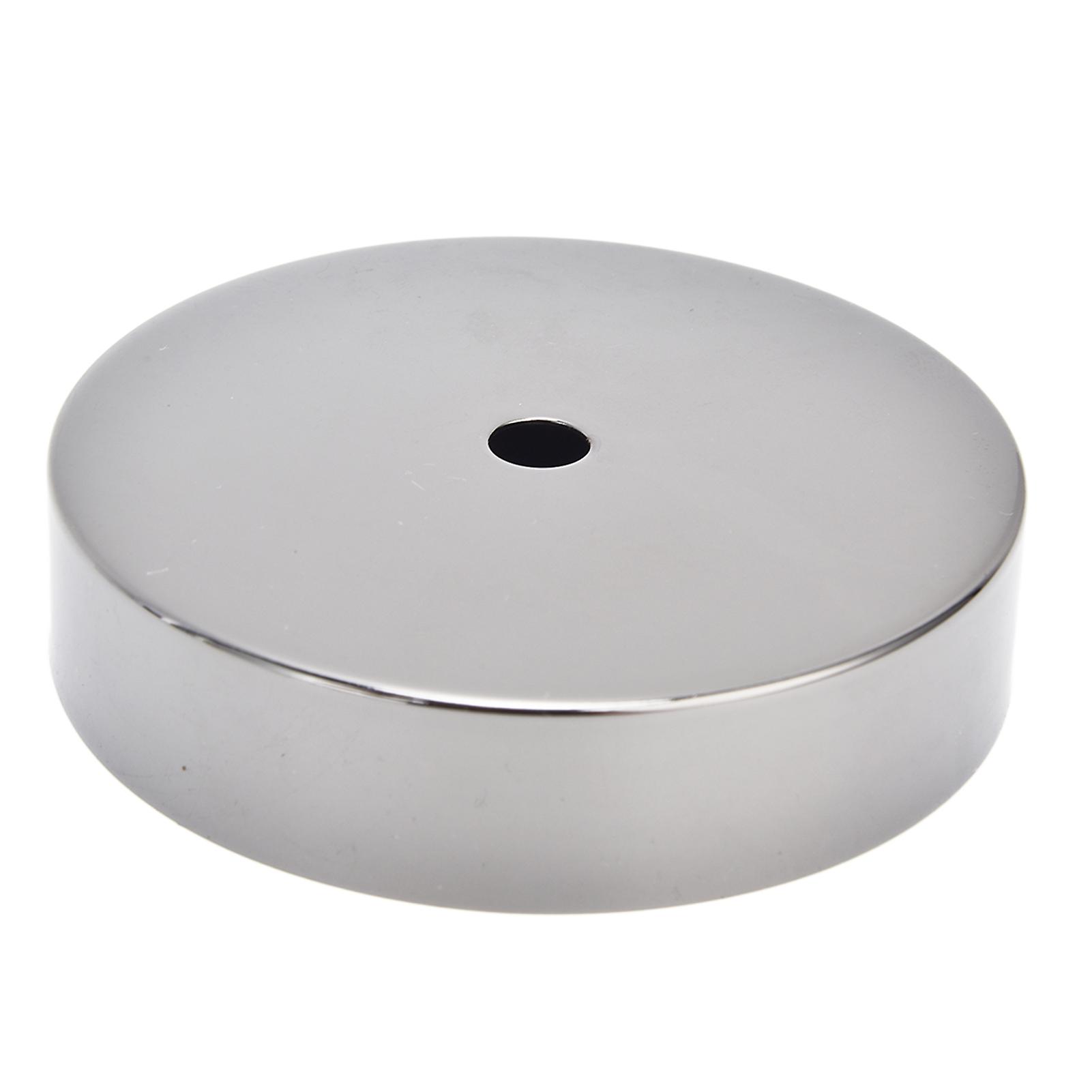 10cm Ceiling Light Base DIY Round Plate Aluminum Plating Ceiling Lamp Holder for Home OfficePearl Black