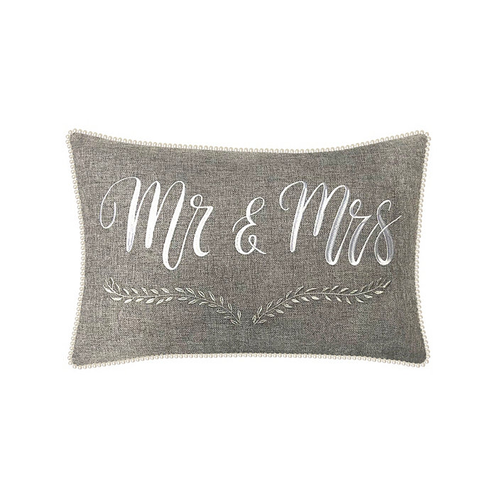 Edie@Home Celebrations Pillow Embroidered 