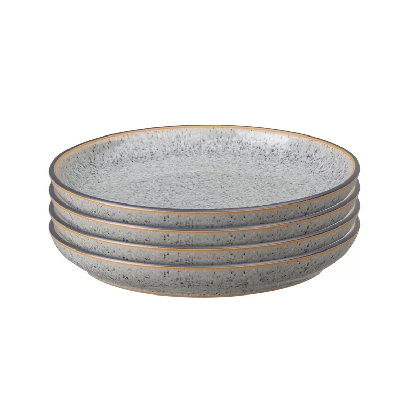 Denby STG-008G-4 Studio Grey Small Coupe Plate (Set of 4)