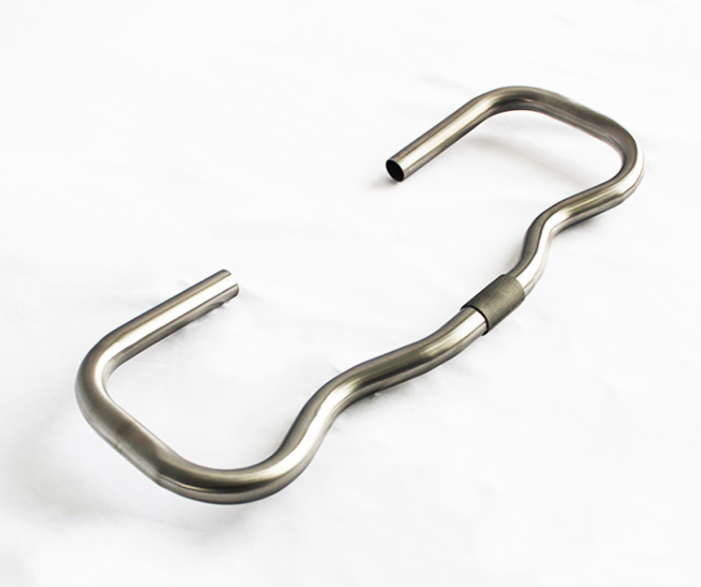 titanium alloy cycle drop handle bar for folding bromton bike