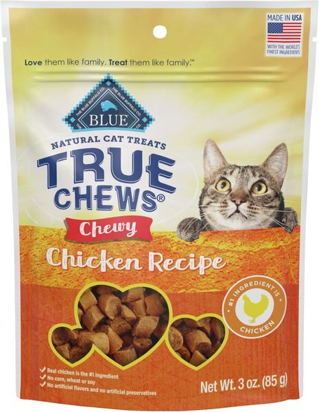 Blue Buffalo True Chews Natural Chewy Chicken Cat Treats