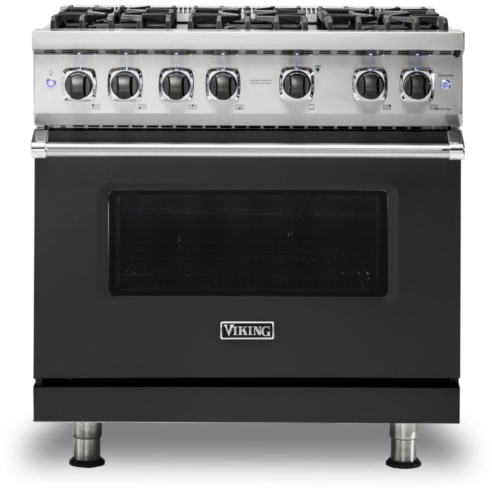 Viking 36-inch Freestanding Gas Range with GourmetGlo VGR536-6BCSLP