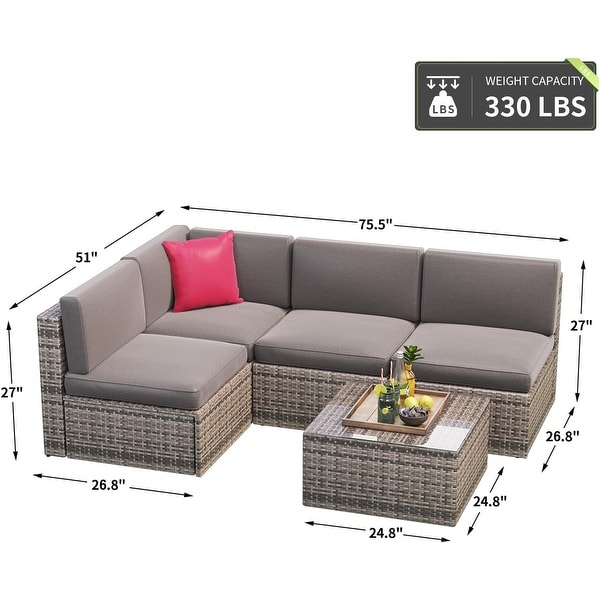 5 Pieces Patio Furniture Sets