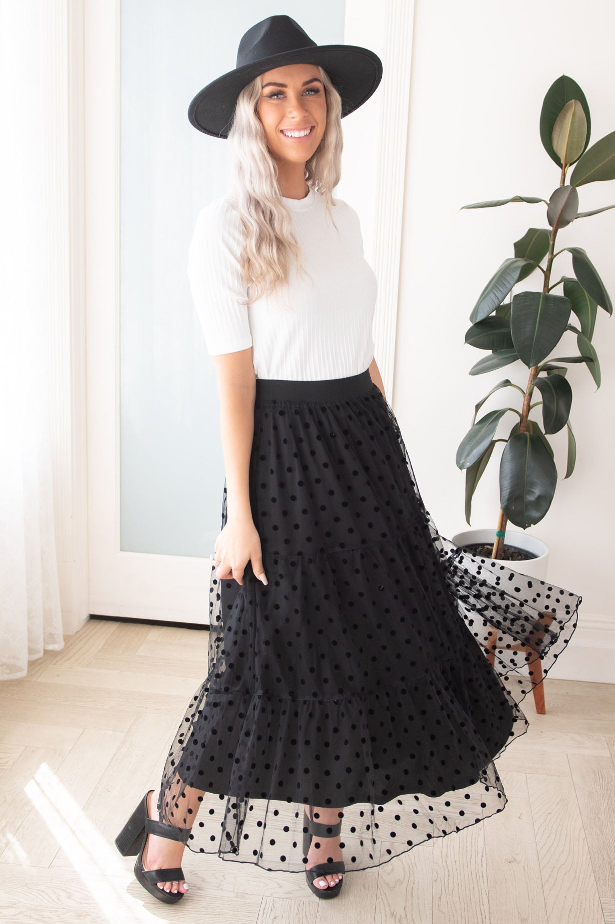 Twirling Beauty Modest Tulle Skirt