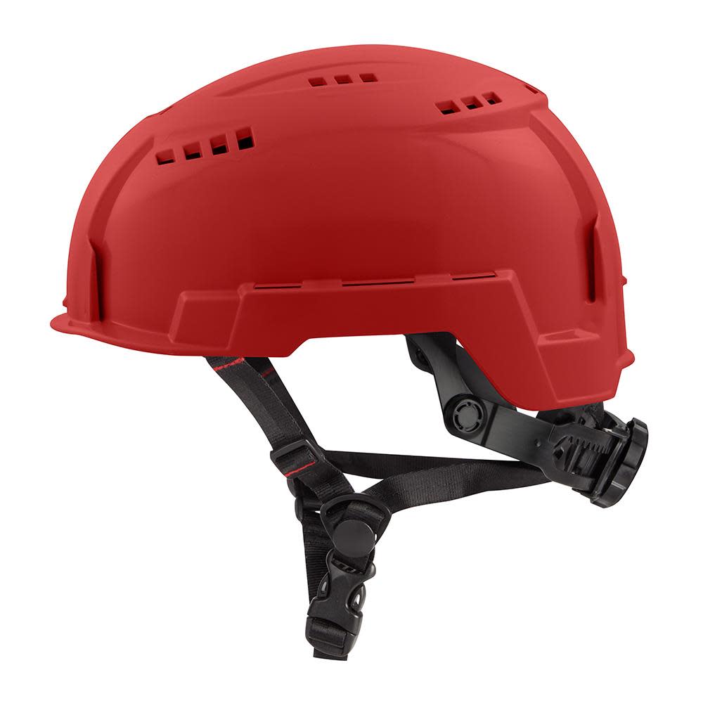 Milwaukee Red Vented Helmet with BOLT Class C