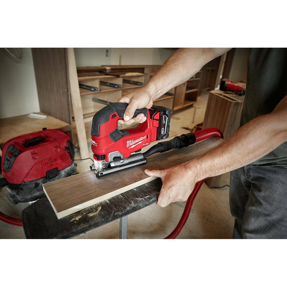 MW M18 FUEL 18V Lithium-Ion Cordless Brushless Oscillating Multi-Tool Kit With FUEL Compact Router and Jigsaw 2836-21-2723-20-2737-20