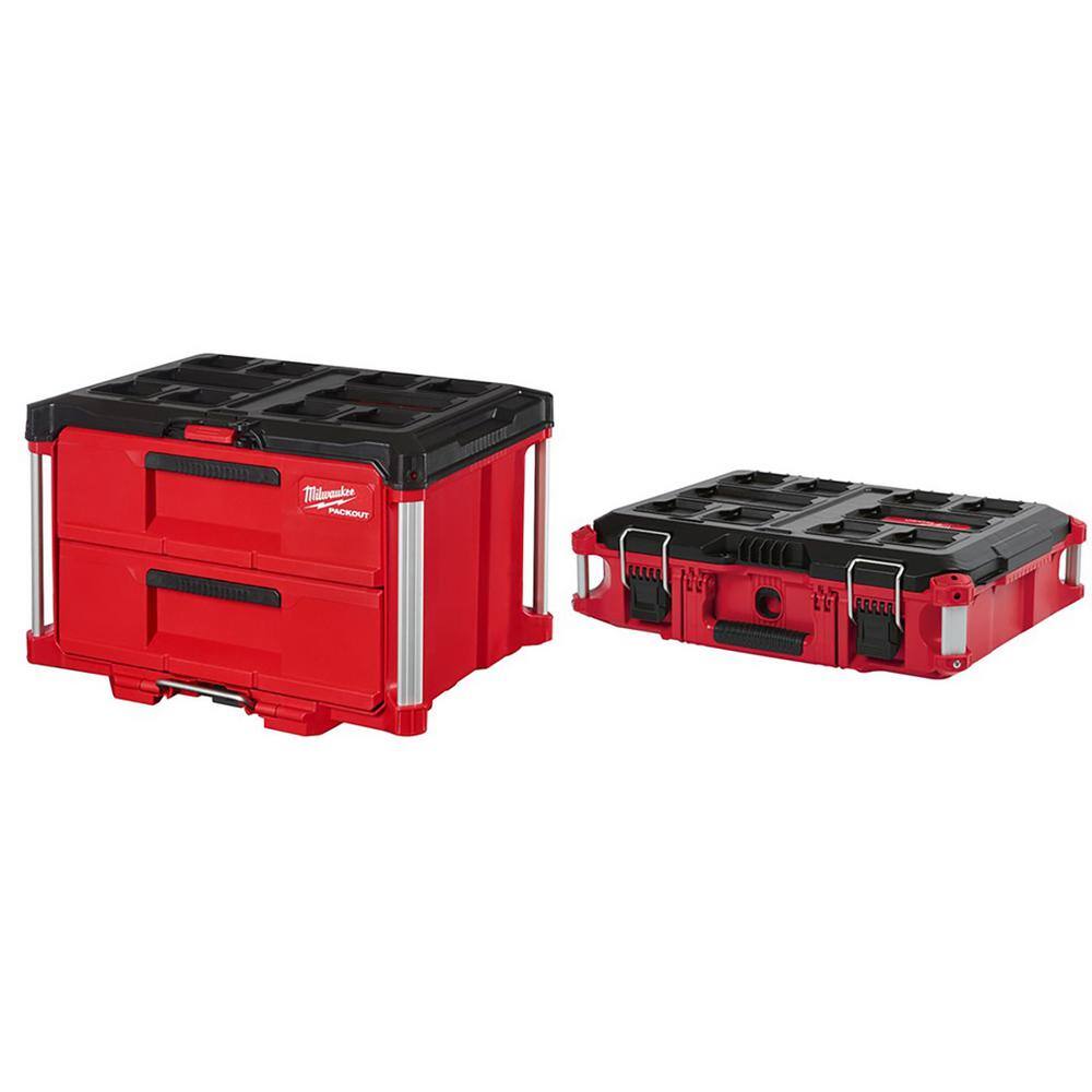 Milwaukee 48-22-8442-8424 PACKOUT 22in 2-Drawer and Tool Box