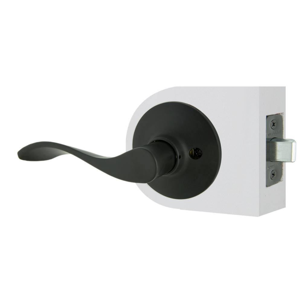 Defiant Zacoti Matte Black HallCloset Door Handle LB6XK03B