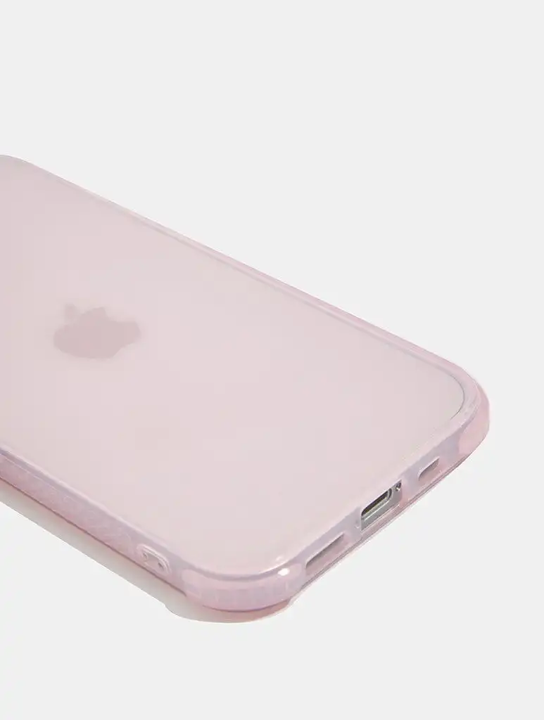 Pink Shock iPhone Case With Silver Camera Hole