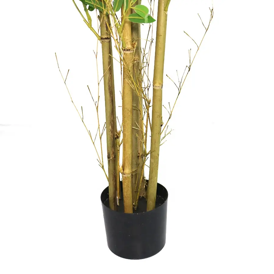 Supplies 160cm high faux bamboo tree with base pot for living room decoration