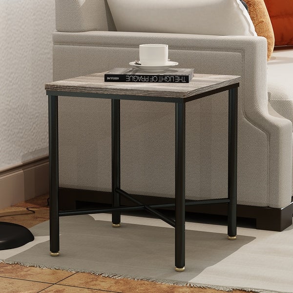 Corvus Belmont 19-inch Square Modern Wood Side Table