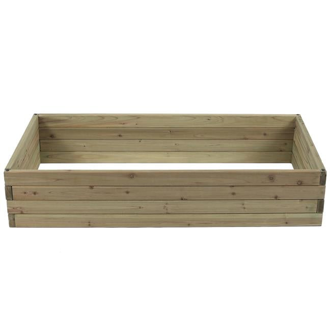 Luxen Home Wood 3.8ft x 2ft Raised Garden Bed