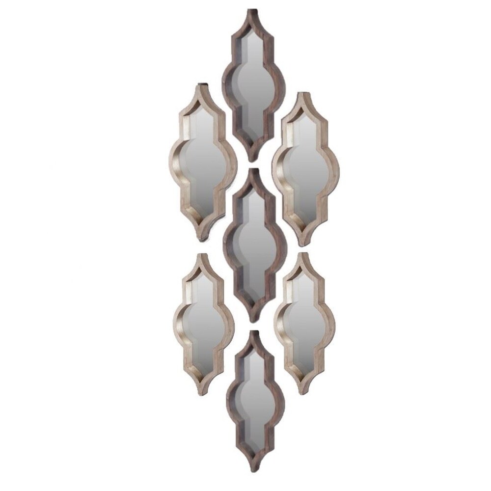 Tamanar Solid Wood Frame Moroccan Inspired Mirror   34\
