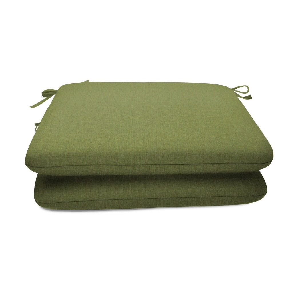 Sunbrella Solid fabric 20 in. Square seat pad with 17 options (2 pack)