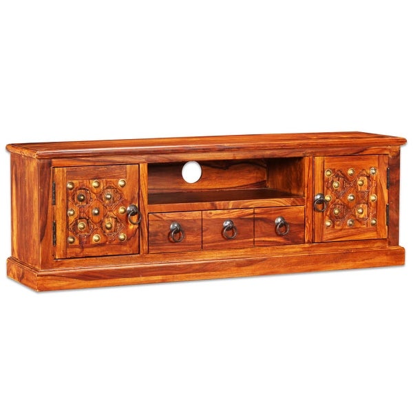 TV Stand Solid Sheesham Wood 47.2