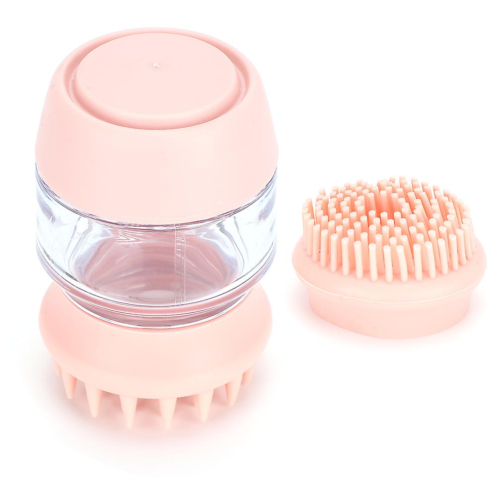 Petdog Cat Multifunction Bathing Tool Massage Silicone Brush With Head Comfortablemassager Shower Tool Cleaning Washing Bath Accessoriespink