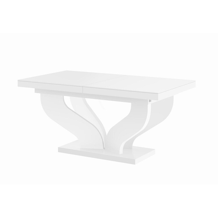 Strick   Bolton Britell Black/ White Extendable Dining Table