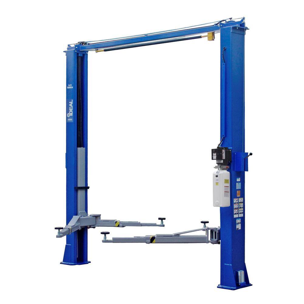 iDEAL 2-Post Car Lift AssymetricSymmetric Direct Drive 10000 lbs. Capacity ALI Certified with PU TP10KAC-DX