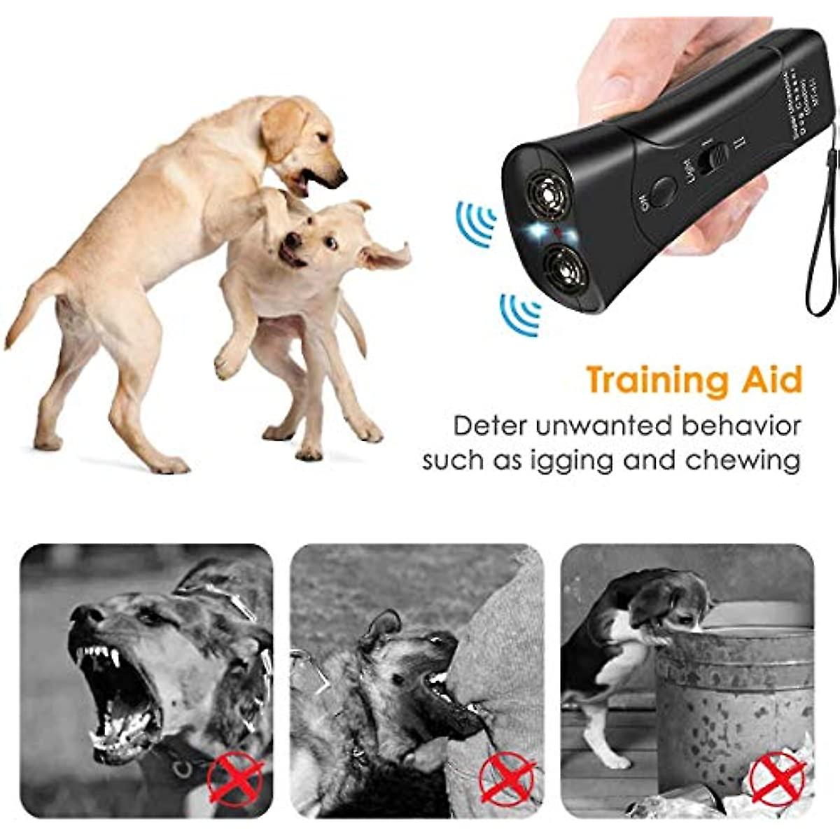 Dog Training-bark Control Device Dog Stop Bark Device Pet Gentle Trainer