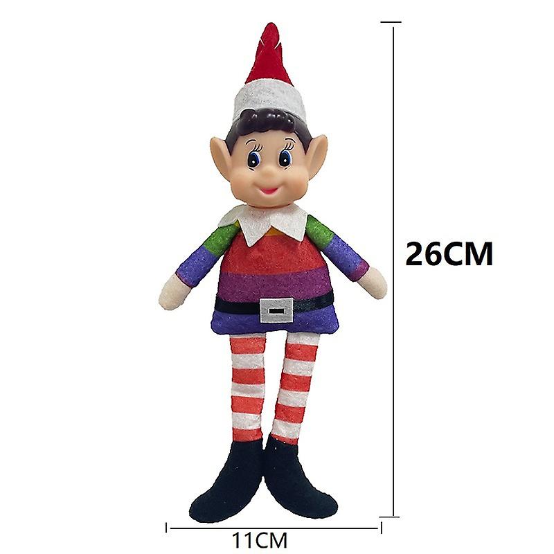 Born Pretty 40 Cm Colorful Red Christmas Elf Doll