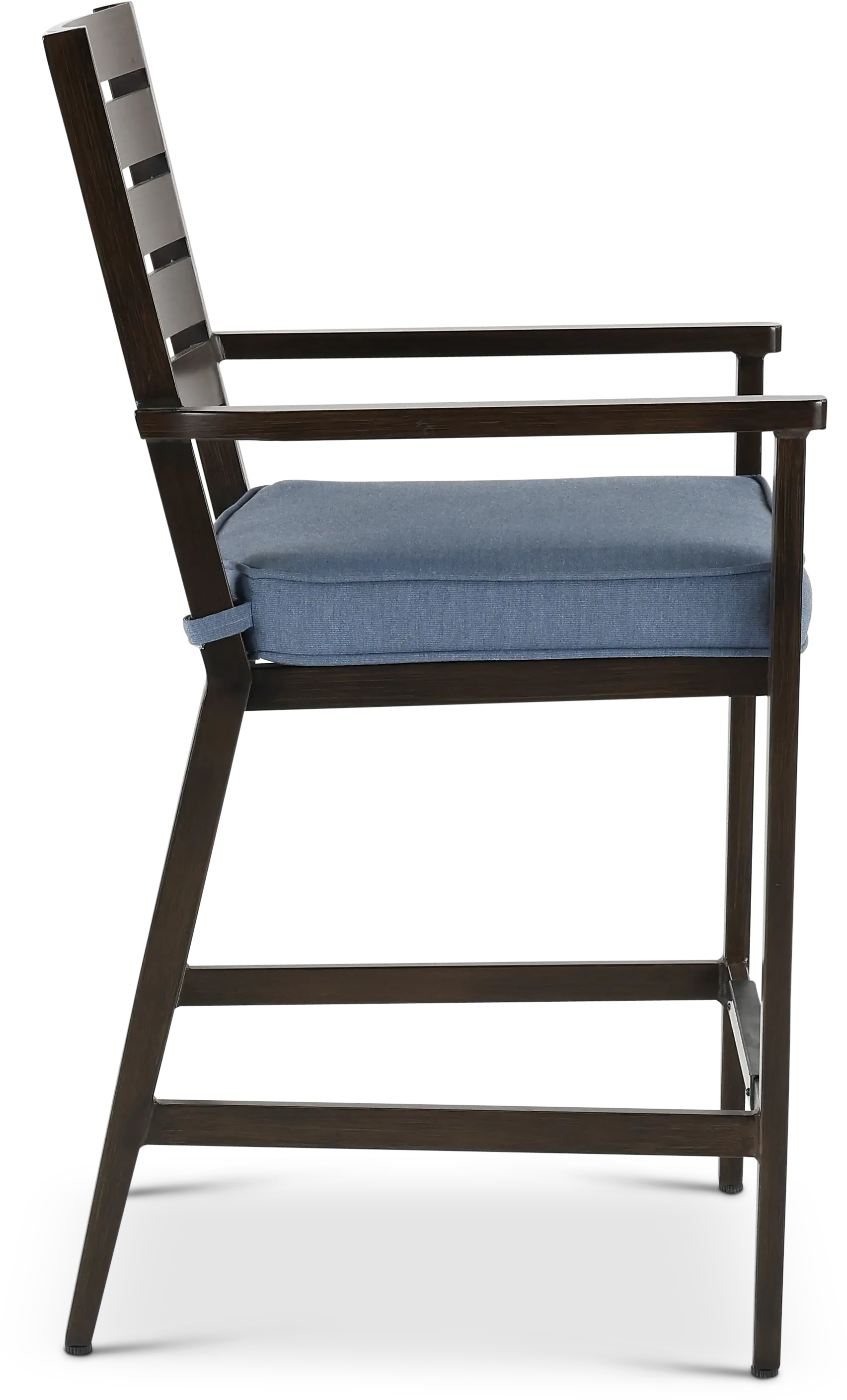 Adeline Denim Blue Outdoor Bar Stool