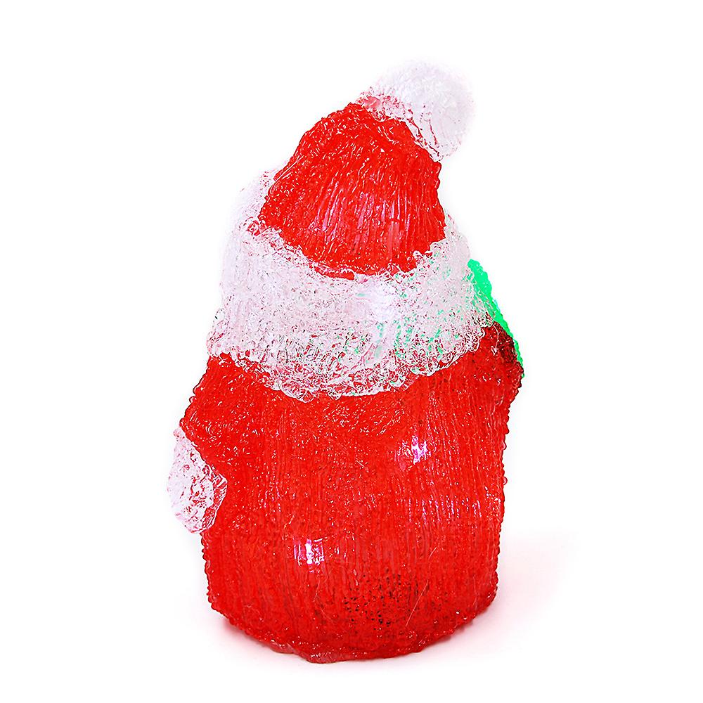 Santa Claus 3d Acrylic 16 Led Lights Cartoon Lamp Christmas Decoration Wedding Stereo String Lamp No.234035